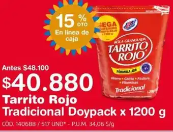 Makro Tarrito Rojo Tradicional Doypack 1200g oferta
