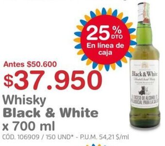 Makro Whisky Black & White 700ml oferta