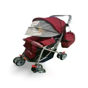 Éxito Coche paseador 0174 para bebe + pañalera de obsequio vino tinto oferta
