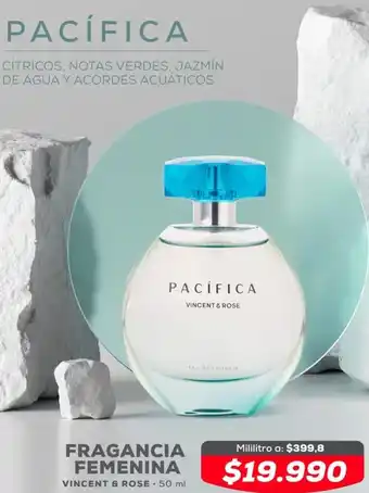Tiendas D1 Fragancia Femenina Vincent & Rose 50ml oferta