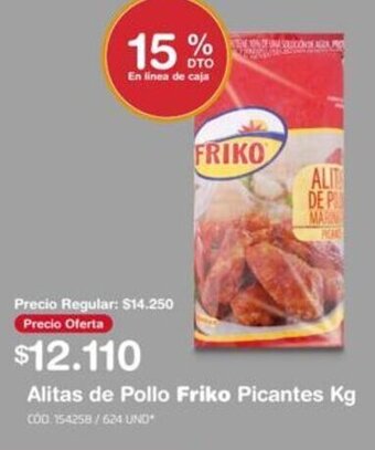 Makro Alitas de Pollo Friko Picantes oferta