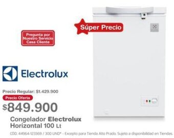 Makro Congelador Electrolux Horizontal 100L oferta