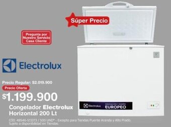 Makro Congelador Electrolux Horizontal 200L oferta