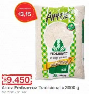 Arroz Fedearroz Tradicional 3000g
