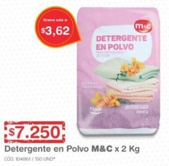 Makro Detergente en Polvo M&C 2kg oferta