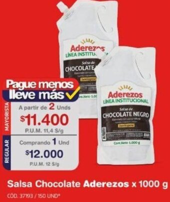 Makro Salsa Chocolate Aderezos 1000g oferta