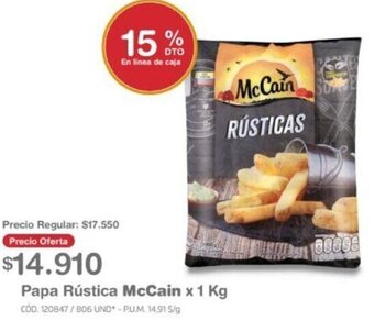 Makro Papa Rústica McCain 1kg oferta