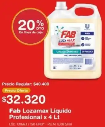 Makro Fab Lozamax Líquido Profesional 4L oferta