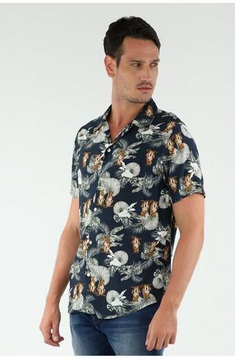 Tennis Camisa estampada para hombre oferta