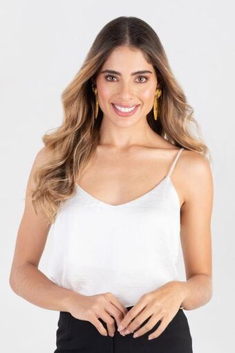 Unipunto Blusa tiras-escote-v oferta