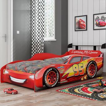 Muebles Jamar Cama infantil 1.00 disney cars rojo plus oferta