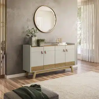 Muebles Jamar Bifé marcus natural, off white oferta
