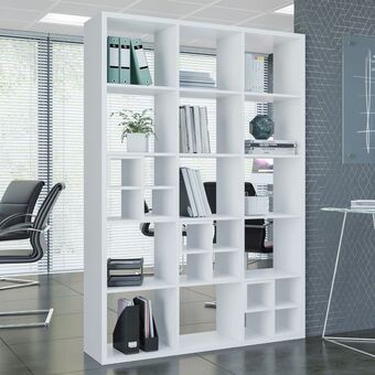 Muebles Jamar Biblioteca amsterdam blanco 116x177x36 oferta