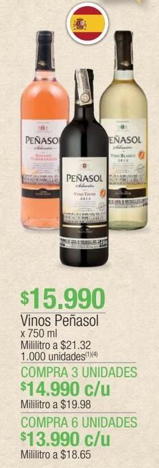 Jumbo Vinos peñasol x 750 ml oferta