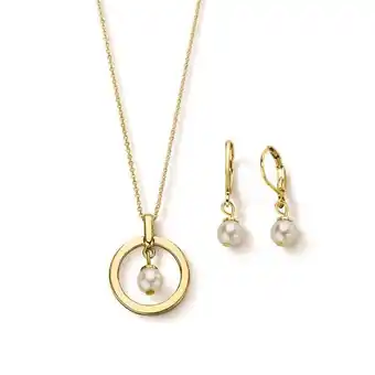 Ésika Estuche collar + aretes golden unity oferta