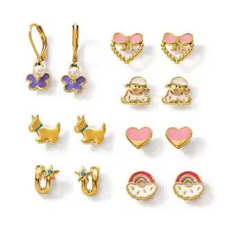 Ésika Estuche de aretes x7 arcoiris party oferta