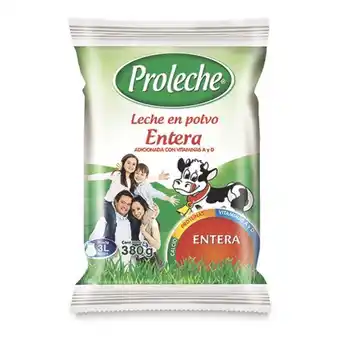 Makro Leche polvo entera proleche 380g oferta