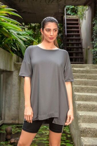 Carmel Camiseta manga corta gris oferta