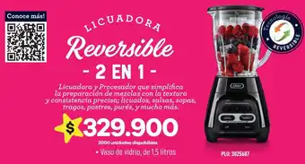 Éxito Licuadora Reversible 2 en 1 oferta