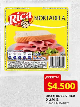 Ara Mortadela Rica 250g oferta