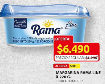 Ara Margarina Rama Line 220g oferta