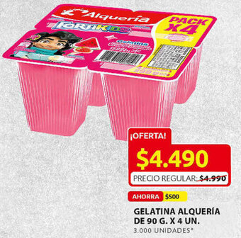 Ara Gelatina Alquería de 90g x 4 Un oferta