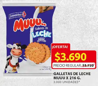 Ara Galletas de Leche Muuu 216g oferta