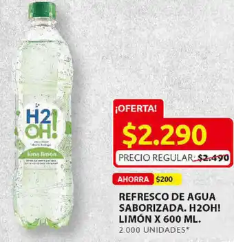 Ara Refresco de Agua Saborizada H20H! Limón 600ml oferta