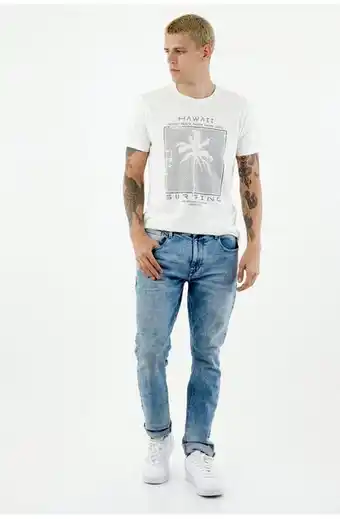 Tennis Jean de hombre color azul claro oferta