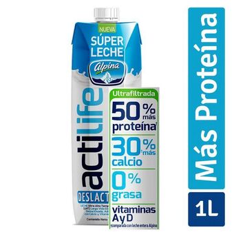 Merqueo Leche deslactosada alpina actilife caja oferta