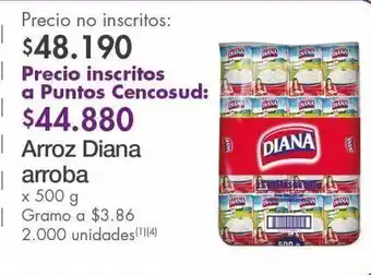 Metro Arroz diana arroba 500g oferta