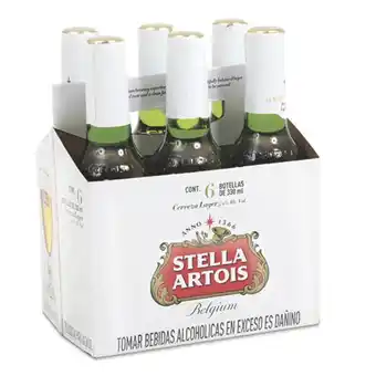 Makro Cerveza stella artois botella 330mlx6u oferta