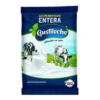 MegaTiendas Leche en polvo entera gustileche x 380 g oferta