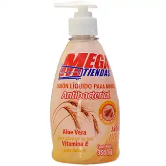 Jabon liquido megatiendas avena x 300 ml