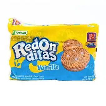 MegaTiendas Galletas dulces redonditas vainilla 12 unds x 34 g c/u oferta