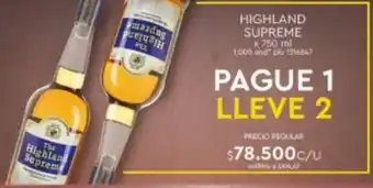 Colsubsidio Highland Supreme 750ml oferta