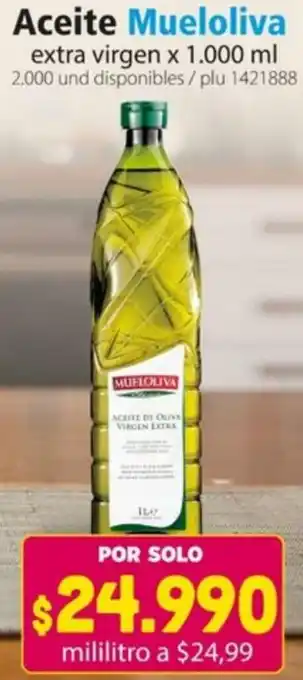 Colsubsidio Aceite Mueloliva Extra Virgen 1,000ml oferta