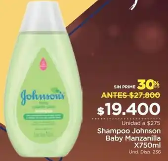 FarmaTodo Shampoo Johnson's Manzanilla 750ml oferta