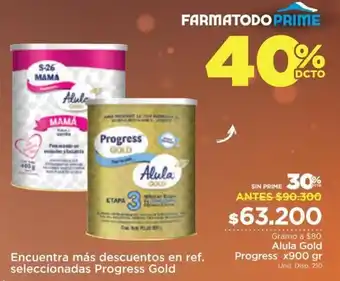 FarmaTodo Alula Gold Progress 900g oferta