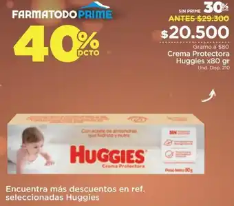 FarmaTodo Crema Protectora Huggies 80g oferta