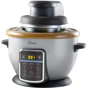 Arrocera con freidora de aire oster®, funciones 10 en 1, 2.2l, 12 tazas.