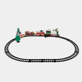 Panamericana Pista de tren navideño de 258 cm x 20 piezas con luz y sonido oferta
