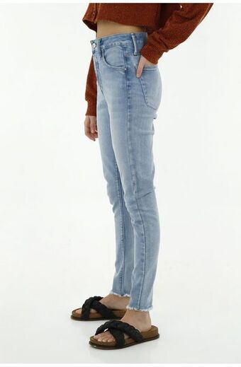 Tennis Jean azul claro para mujer oferta