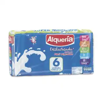 Makro Leche deslactosada alqueria bolsa 1300mlx6u oferta