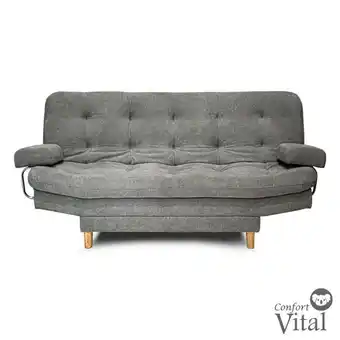 Olímpica Sofá cama 3 posiciones confort vital gris oferta