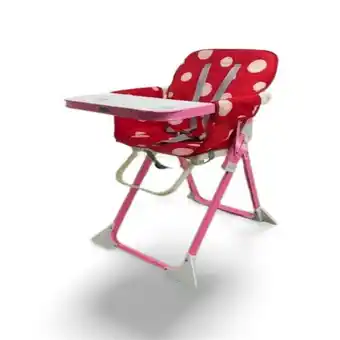 Éxito Silla comedor bebe plegable con cinturón de seguridad 1209 rojo oferta
