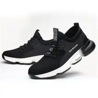 Linio Zapatos de seguridad laboral con punta de acero blanco oferta