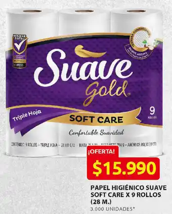Ara Papel Higiénico Suave Soft Care 9 Rollos oferta