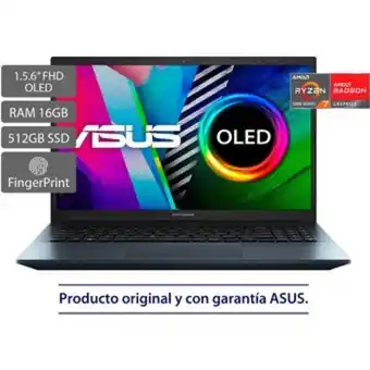 Linio Portátil asus m3500qa-l1224 -ryzen 7-5800h 16gb ssd 512gb 15,6 oled oferta