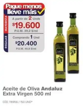 Makro Aceite de Oliva Andaluz Extra Virgen 500ml oferta